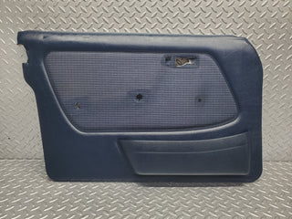 W123 front left door card blue used OEM