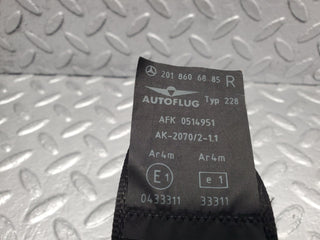 W201 Baby Benz front right seat belt with buckle used OEM
