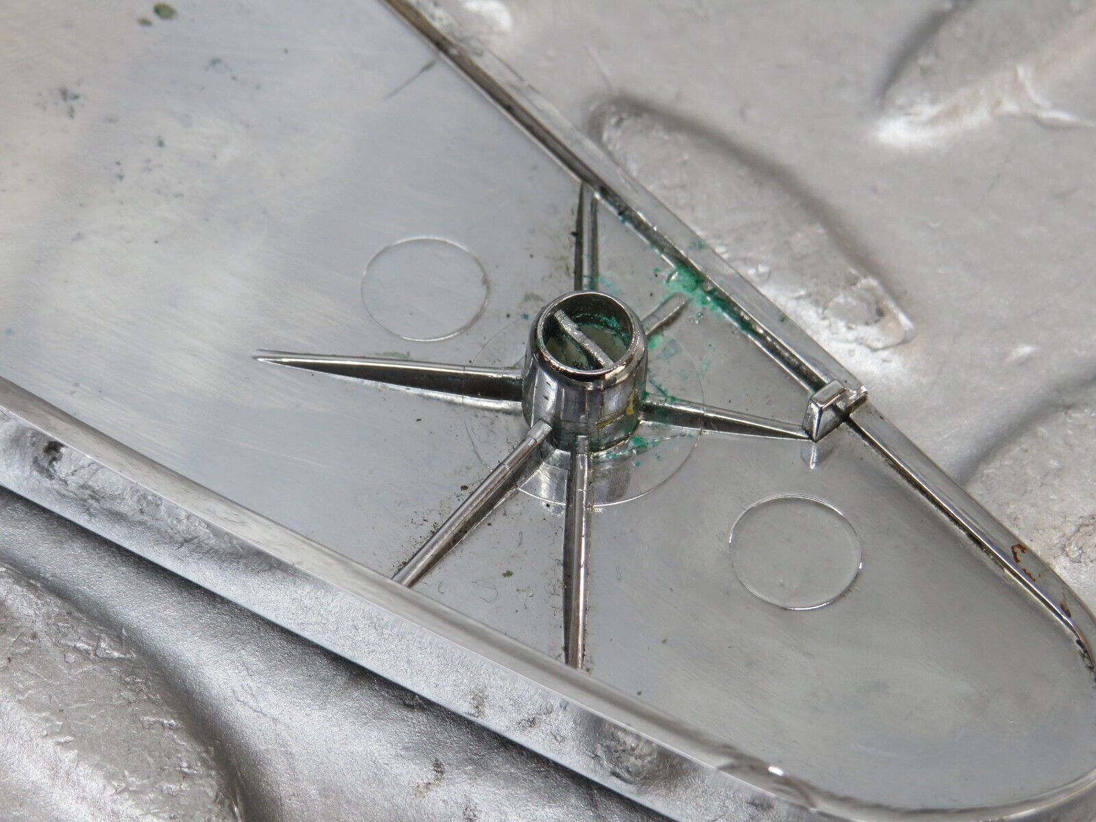 35658 Mercedes-Benz R107 280SL  Seat Hinge Chrome Cover 1079131428