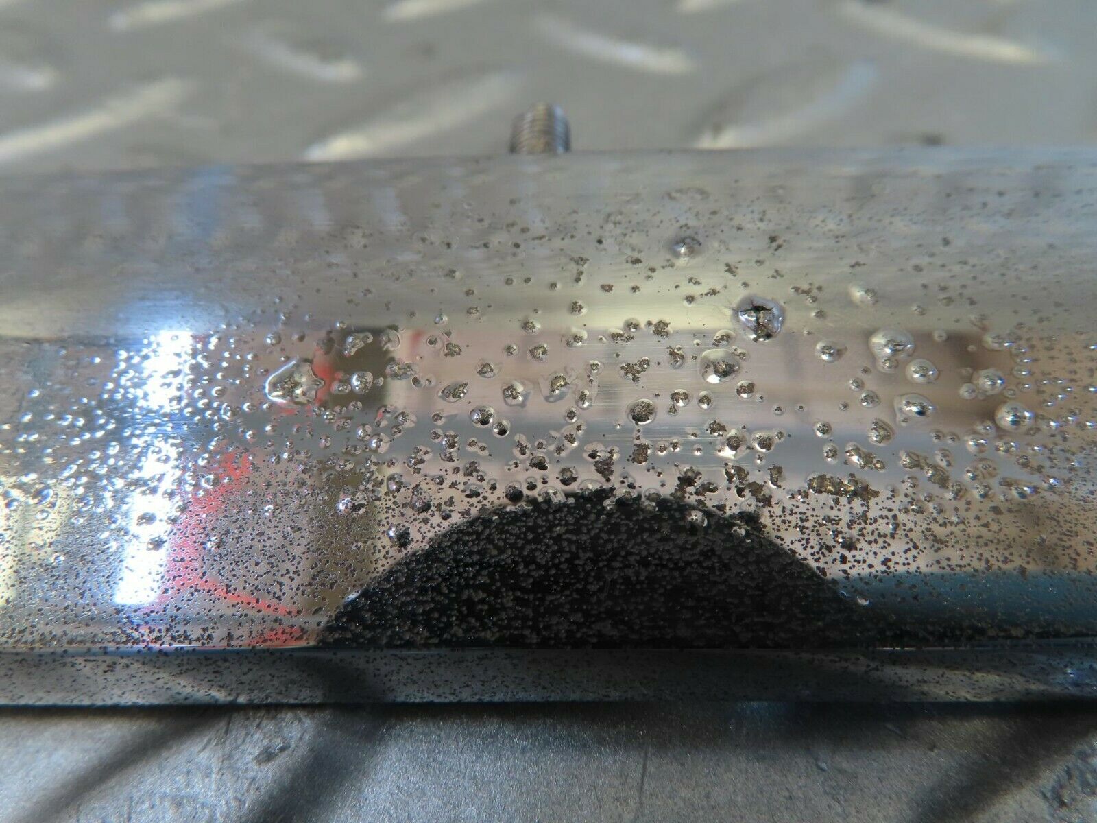 15719 Mercedes-Benz R107 450SL Trunk Chrome Handle Moulding Right 1076901480