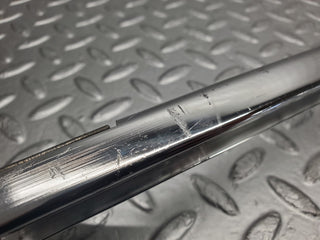W123 rear right door chrome window channel used OEM