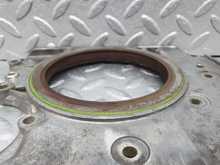 W126 Coupe crankshaft rear sealing cover used OEM