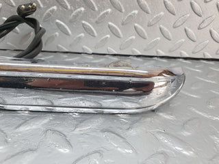 W108 number plate light trunk chrome used OEM