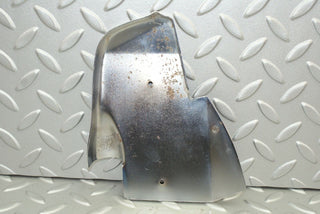 W123 Coupe b pillar chrome cover plate right side used OEM