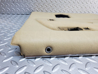 W123 rear left door card beige used OEM