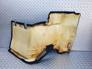 R129 SL rear left wall carpet blue used OEM