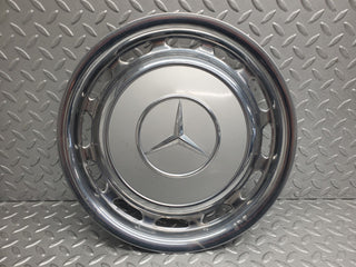 W123 wheel hub cap 14 inch used OEM