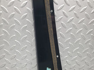 W140 front left door window exterior trim used OEM