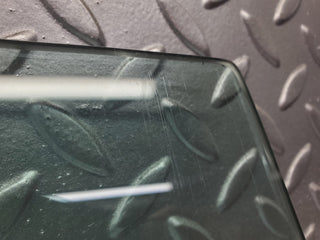 W126 Coupe front left door window glass used OEM