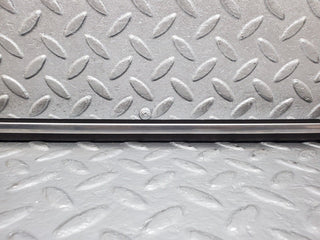 W123 trunk boot lid chrome moulding trim used OEM