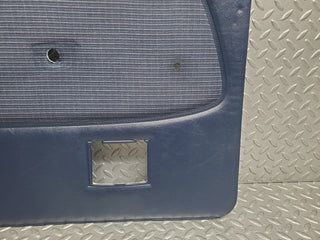 W123 rear left door card blue used OEM