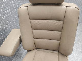 W124 Cabriolet front left passenger seat leather beige used OEM