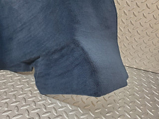 R129 SL rear left wall carpet blue used OEM