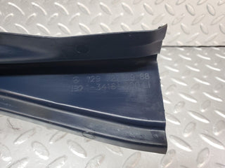 R129 SL left door sill trim blue used OEM