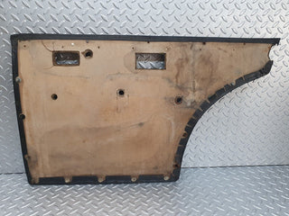 W108 rear left door card black used OEM