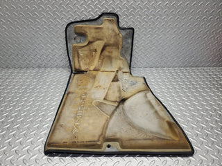 W201 Baby Benz front right floor carpet black used OEM