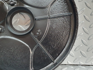 W108 front left brake disc protection plate used OEM