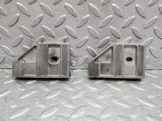 W126 Coupe door window guide bracket pair used OEM