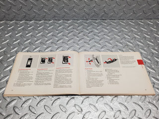 W124 owner's manual used OEM