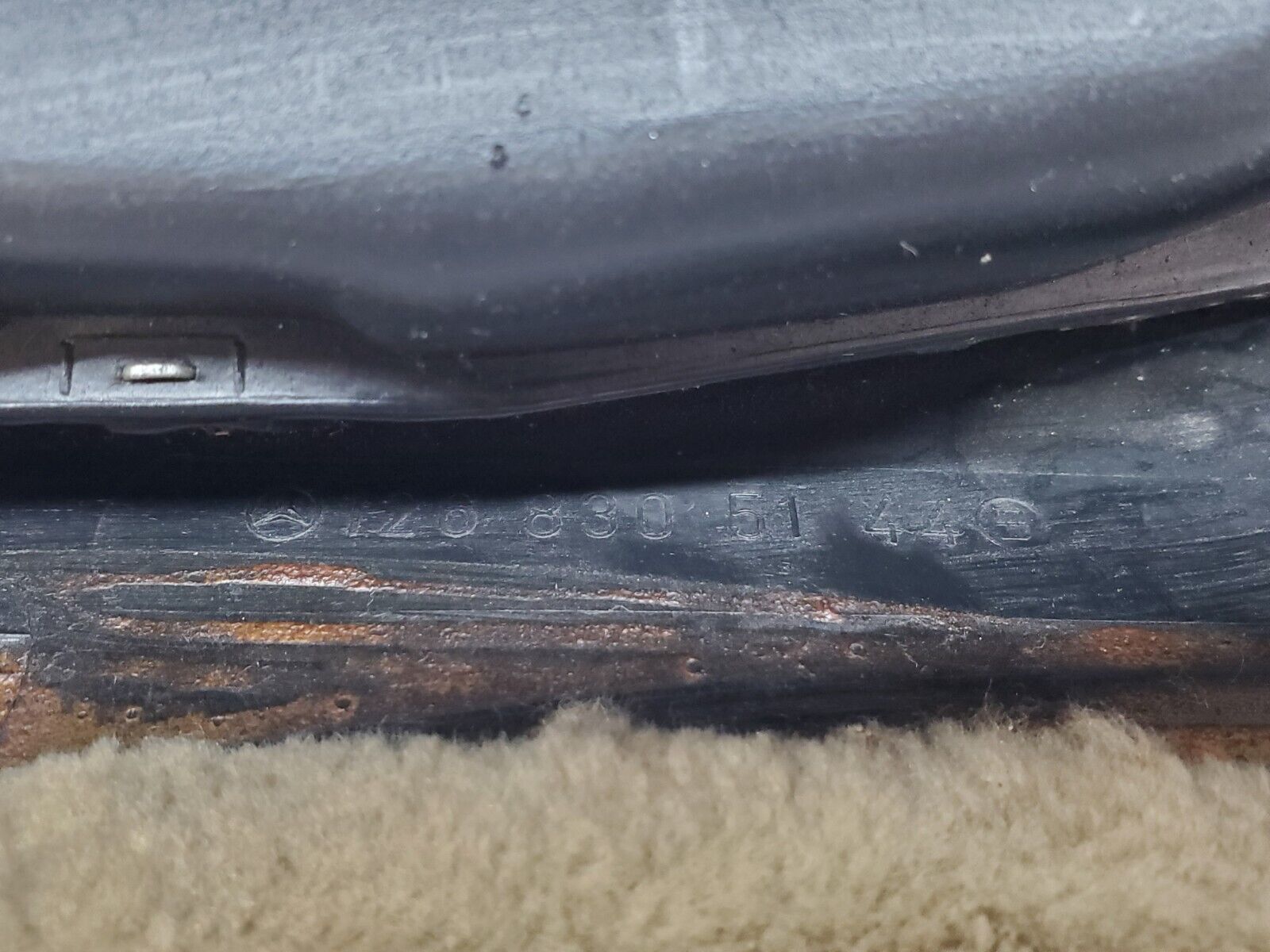 45858 Mercedes-Benz W126 420SE Under Dash Panel Left Side Beige 1268305144