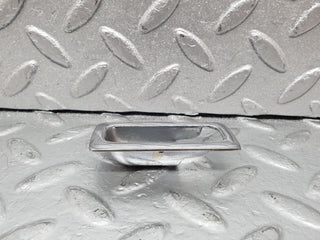 W123 Coupe door lock handle surround chrome used OEM
