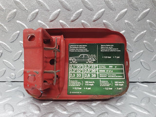 43515 Mercedes-Benz C126 380SEC Coupe Fuel Tank Flap Cap 1265840639