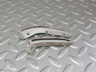 W108 interior door handle chrome trim pair left used OEM