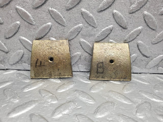 W126 Coupe door window guide bracket pair used OEM