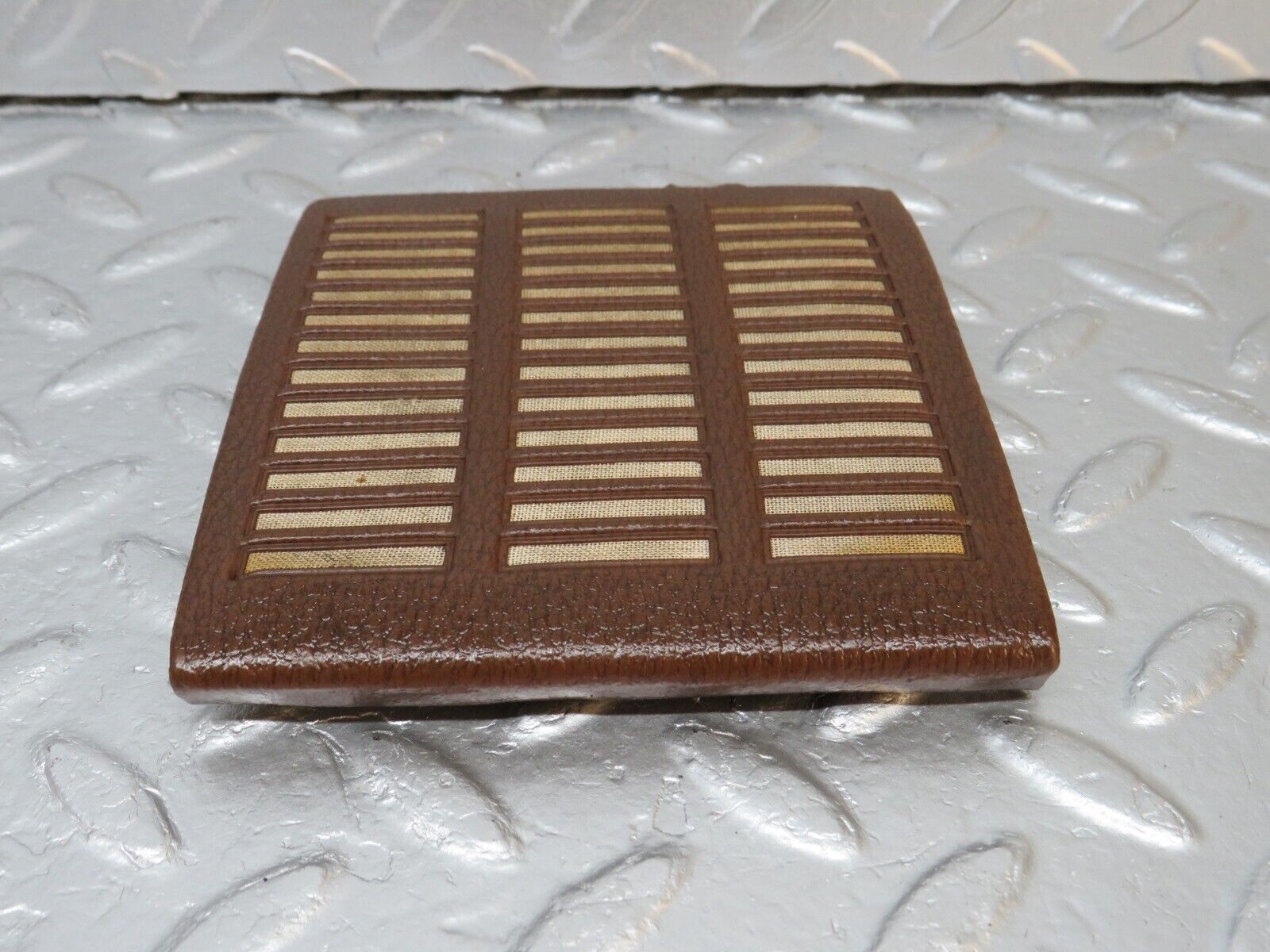 39816 Mercedes-Benz R107 350SL Dashboard Speaker Cover Brown Left Side