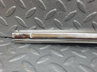 W108 rear left door window chrome channel used OEM