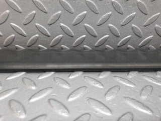 W124 front left door lower moulding trim used OEM