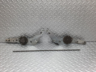 W108 front right seat hinge pair with rod used OEM