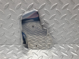 W123 Coupe b pillar chrome cover left side used OEM