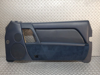 R129 SL right door card blue used OEM
