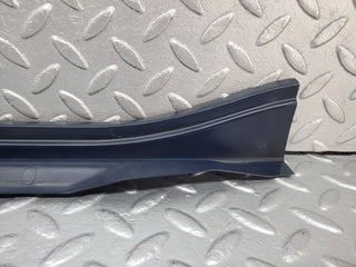 R129 SL left door sill trim blue used OEM