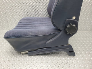 W123 front left seat blue used OEM