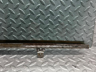 W123 Lang rear left door window glass used OEM