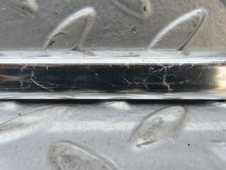W123 front left door chrome moulding trim used OEM