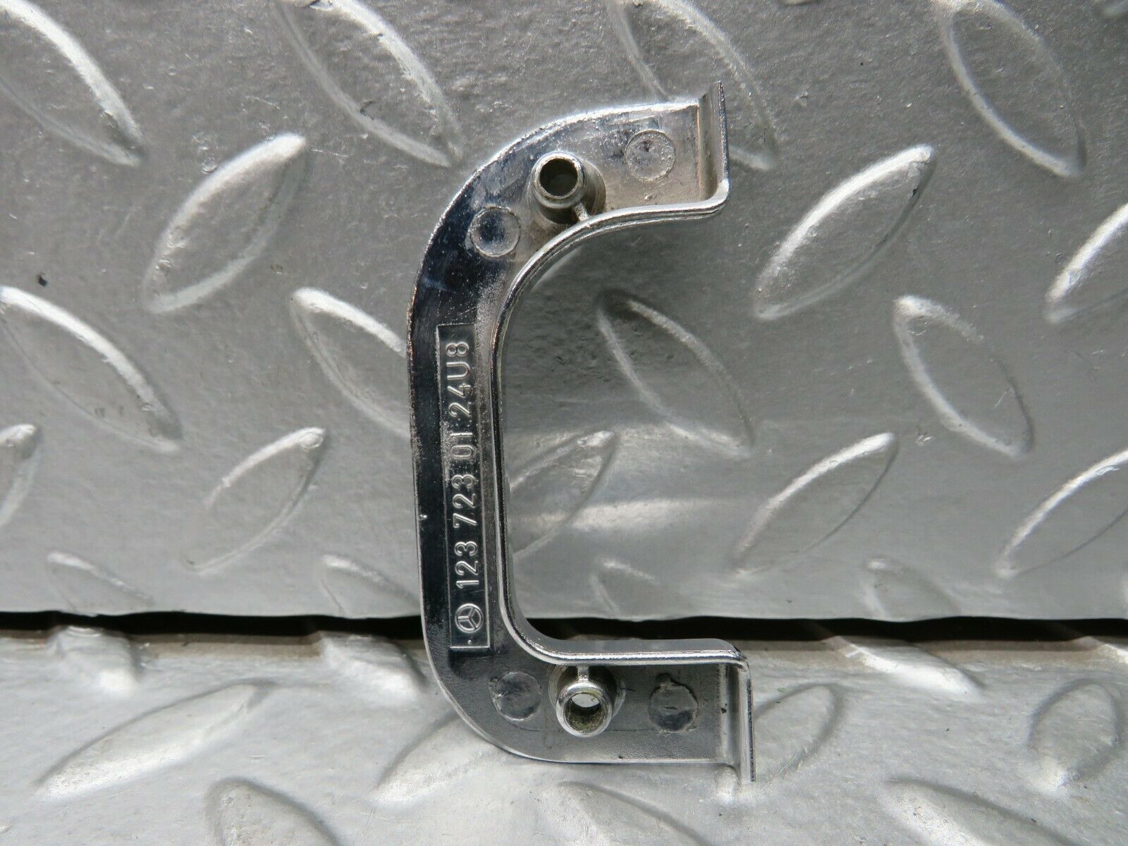 21972 Mercedes-Benz S123 280TE Wagon Left Chrome Door Latch Trim 1237230124