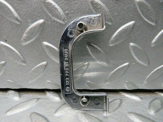 W123 Wagon left chrome door latch trim used OEM