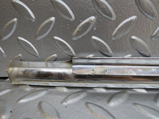 W116 front left door chrome trim used OEM