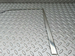 W123 Wagon door chrome window frame front right used OEM