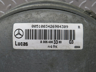 34850 Mercedes-Benz W210 320E Brake Booster Lucas 0054303330