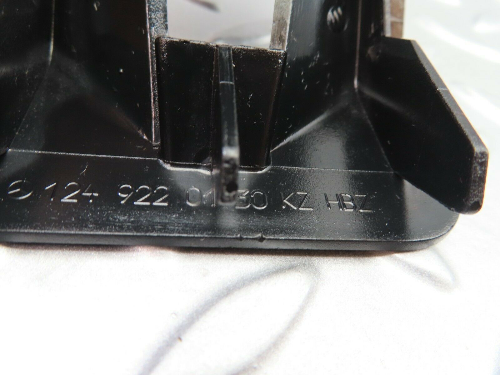 6439 Mercedes-Benz S124 E220 Wagon Rear Seat Hinge Covering Set 1249220130
