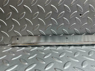 W116 rear left passenger side window trim used OEM