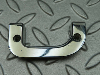 W123 left interior chrome door latch trim used OEM