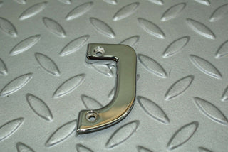 W115 right interior chrome door latch trim used OEM