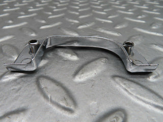 W123 left chrome door latch trim used OEM