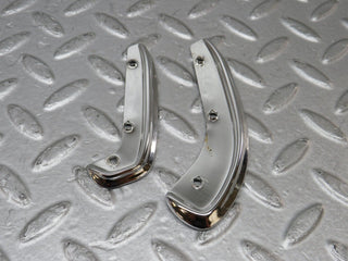 W109 interior door handle chrome trim pair left used OEM