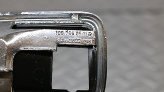 W109 chrome frame for door opener left used OEM